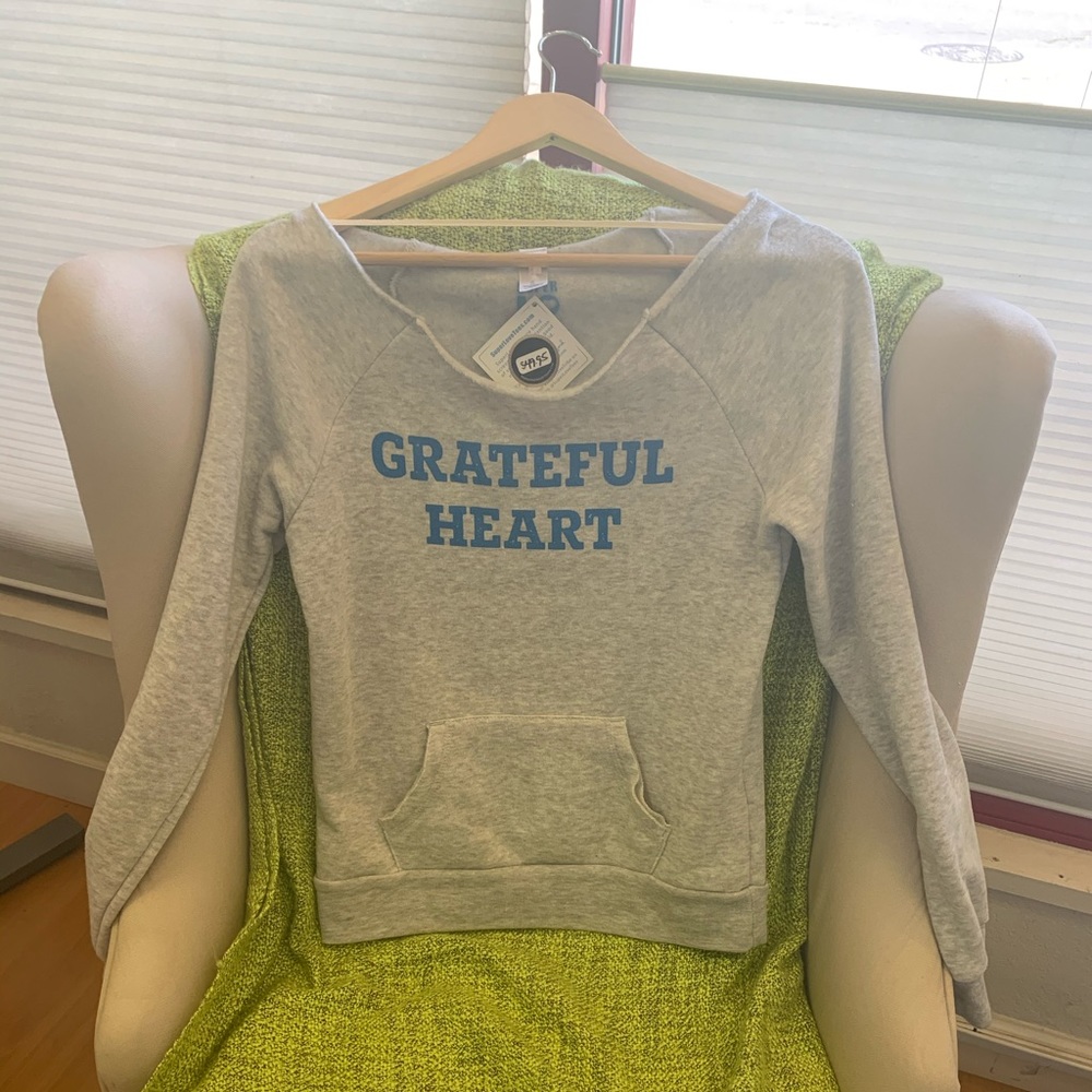 Off the shoulder Super Love Tee sweatshirt!